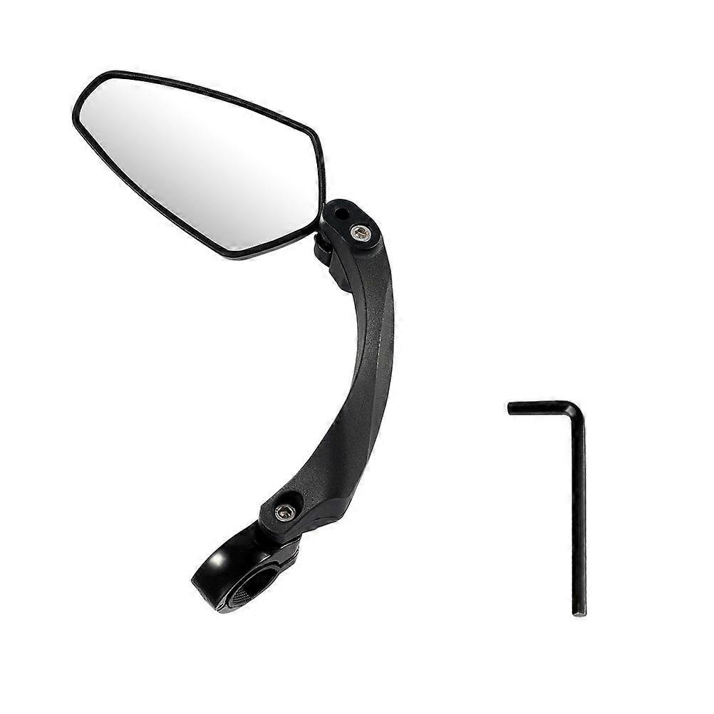 Bike Rearview Mirror with 360 Degree Rotation for Better Black PP Material