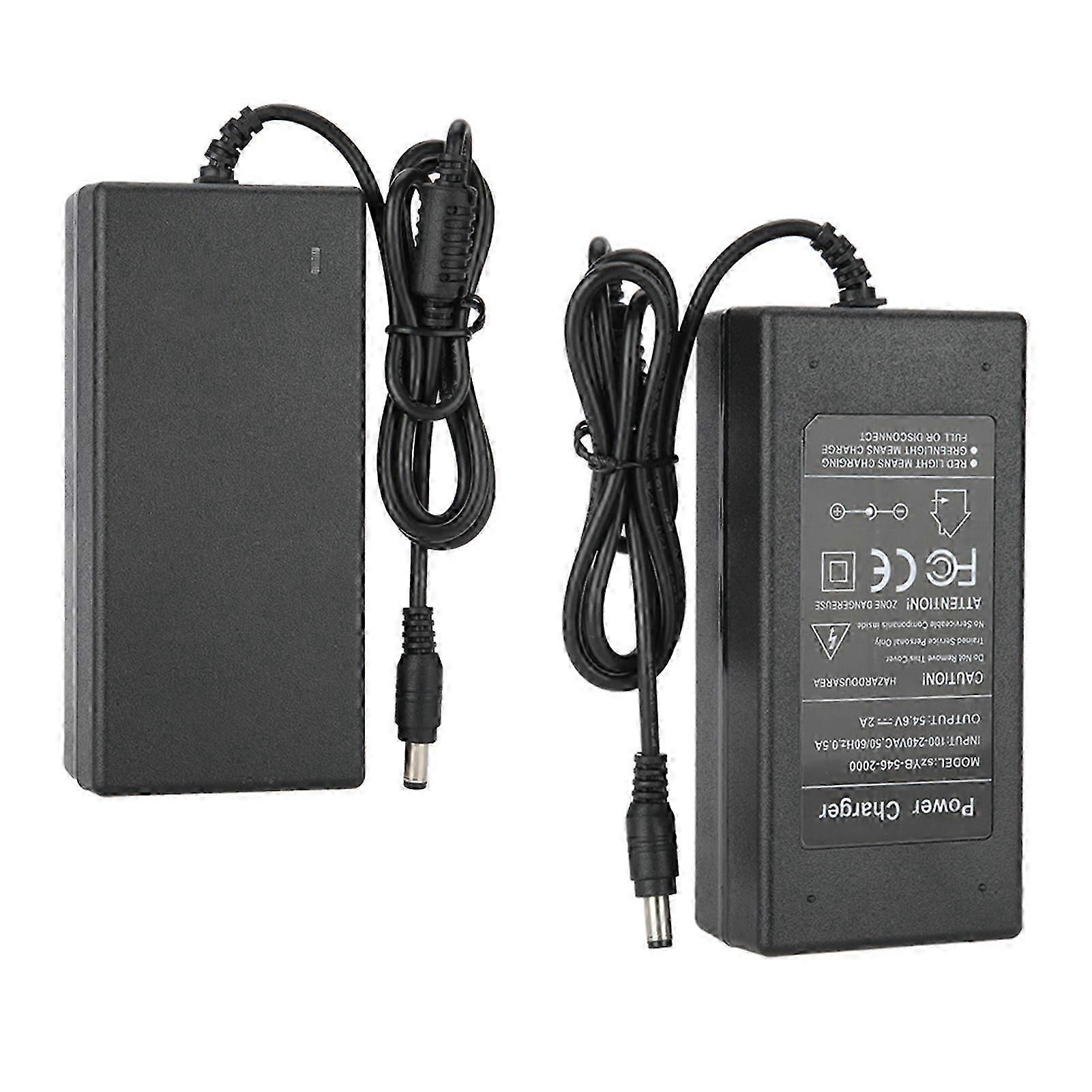 54.6V 2A Desktop Power Adapter Power Supply Converter with Indicator Light EU Plug