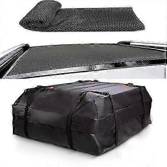 21 Cubic Feet Car Roof Top Cargo Carrier Bag for Side Rail Cross Bar SUV