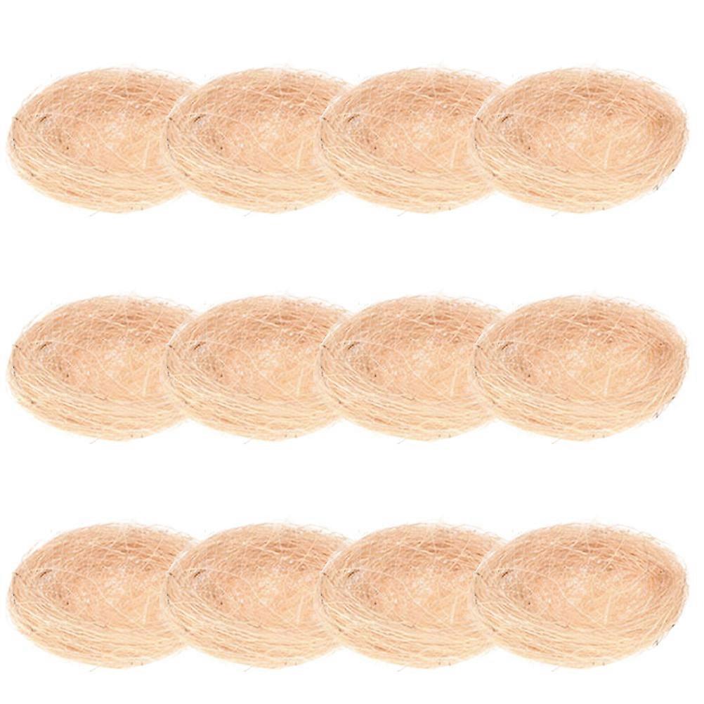 Woven Bird Nests Faux Bird Nest Holiday Decorations 12pcs