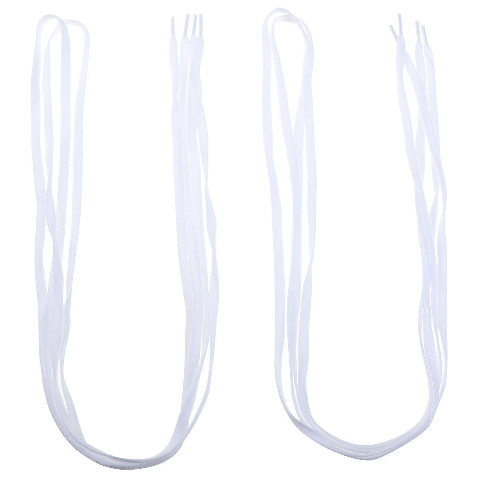 2 Pairs Flat Shoe Straps Casual Shoelaces for Canvas Shoes
