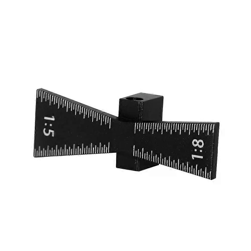 Woodworking Dovetail Marker Aluminum Alloy Dovetail Marking Template Precise Dovetail Guide with 1:5 1:6 1:8 and 1:10 Slopes