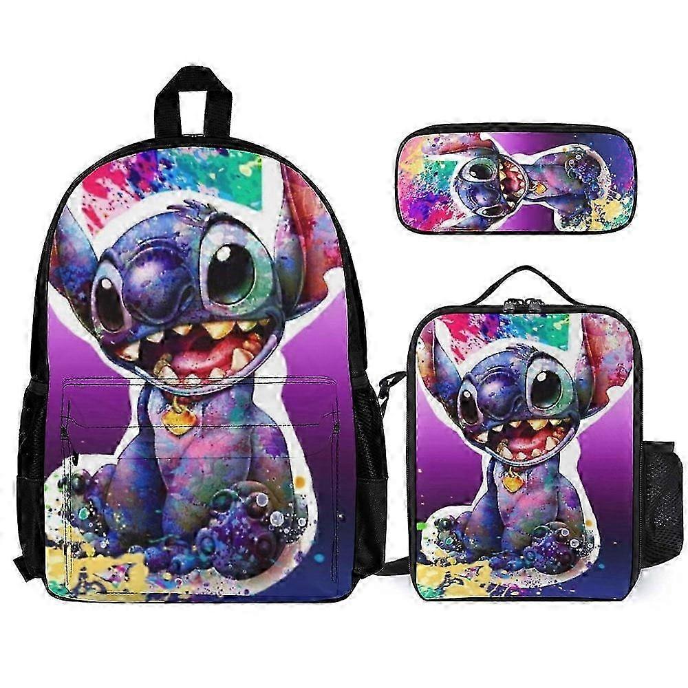 Adorable 3Pcs Backpacks Set with Lunch Bag and Pencil Case for Kids School Use