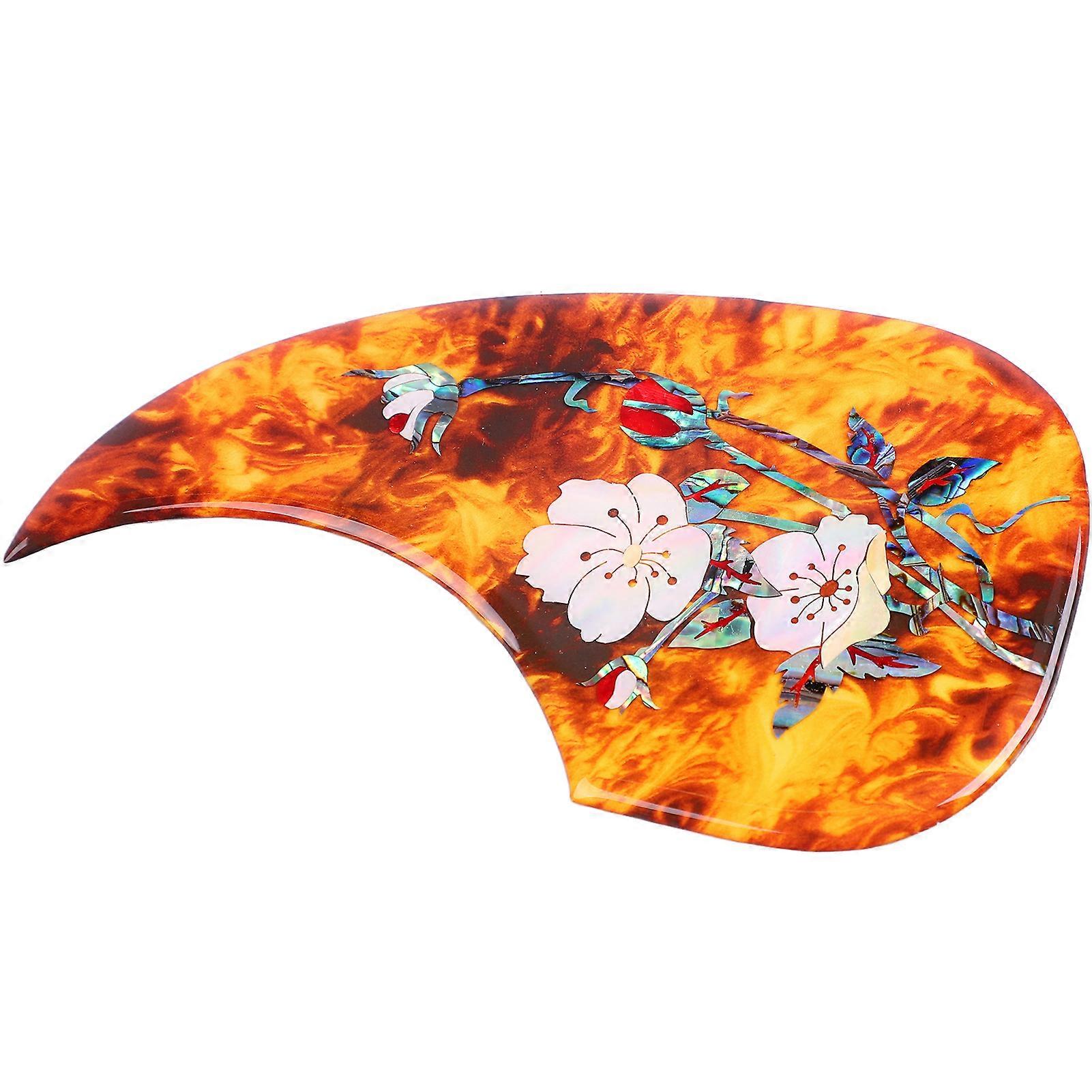 Gitarr Plektrumskydd Förtjockad Reptålig Utsökt Dekorativ Celluloid Gitarr Plektrumskydd Skydd 