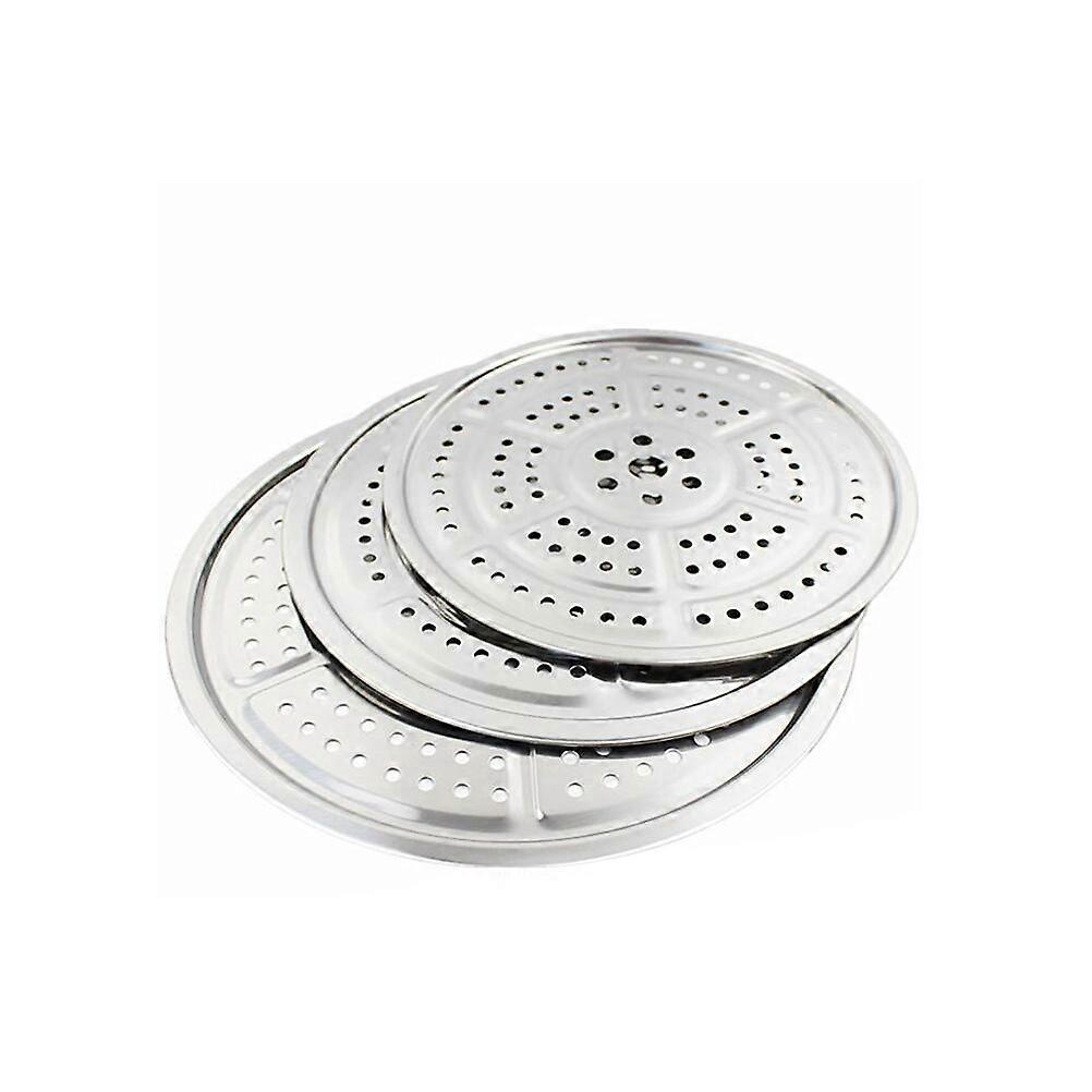 Runder Dampfschieber Schnellkochtopf Zubehör Silber 31,3 x 31,3 x 0,5 cm Dampfgarer 1Pack