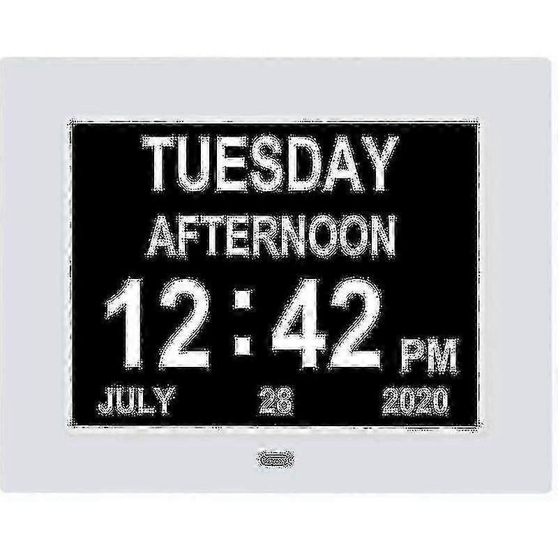 Digital Dementia Clock Calendar Day Date Clock Clock Large Display Large Clear Unbbreviated Time and Date
