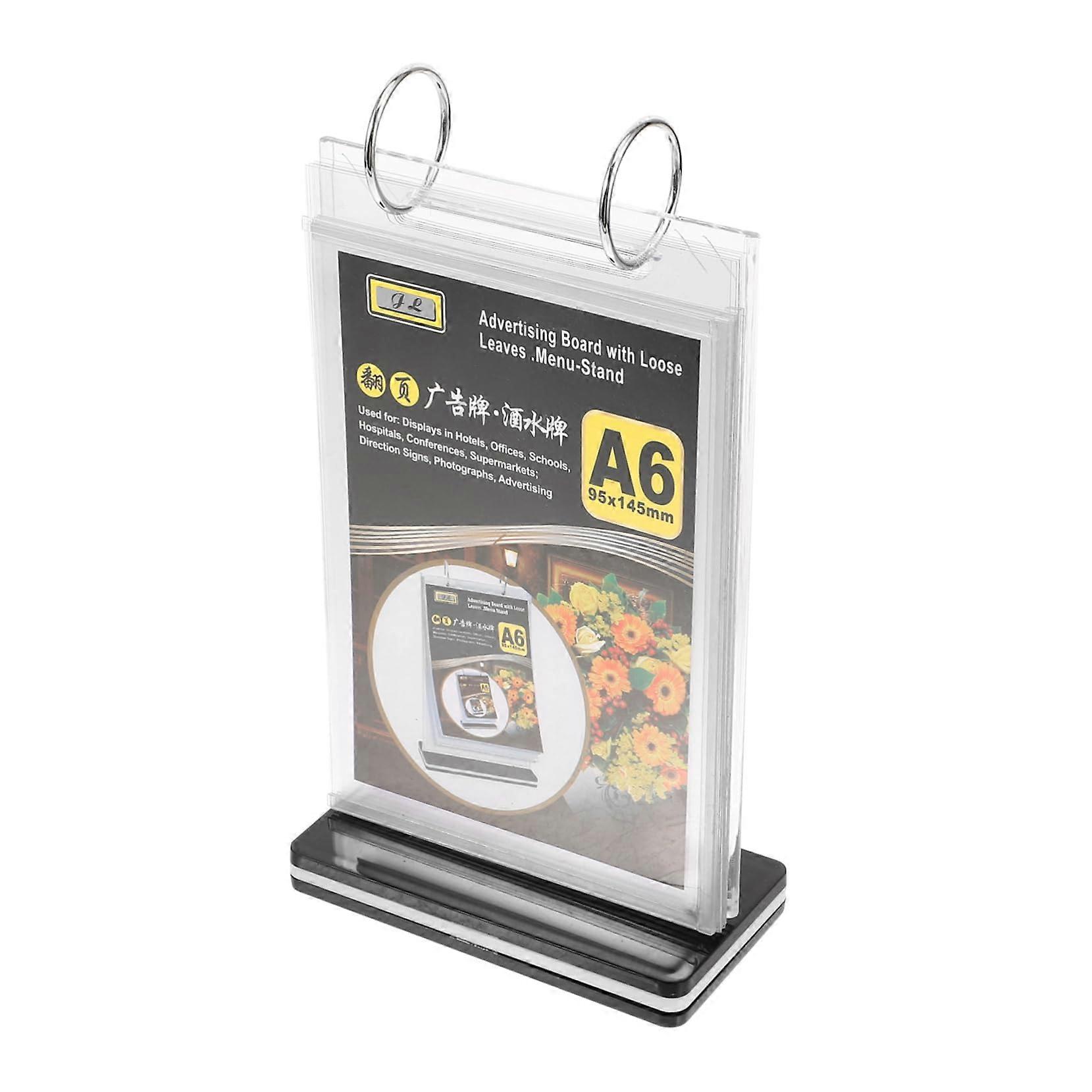 10 pieces of transparent menu holders for restaurants, offices, and events. Lightweight, stable, and easy to use for weddings and trade shows.