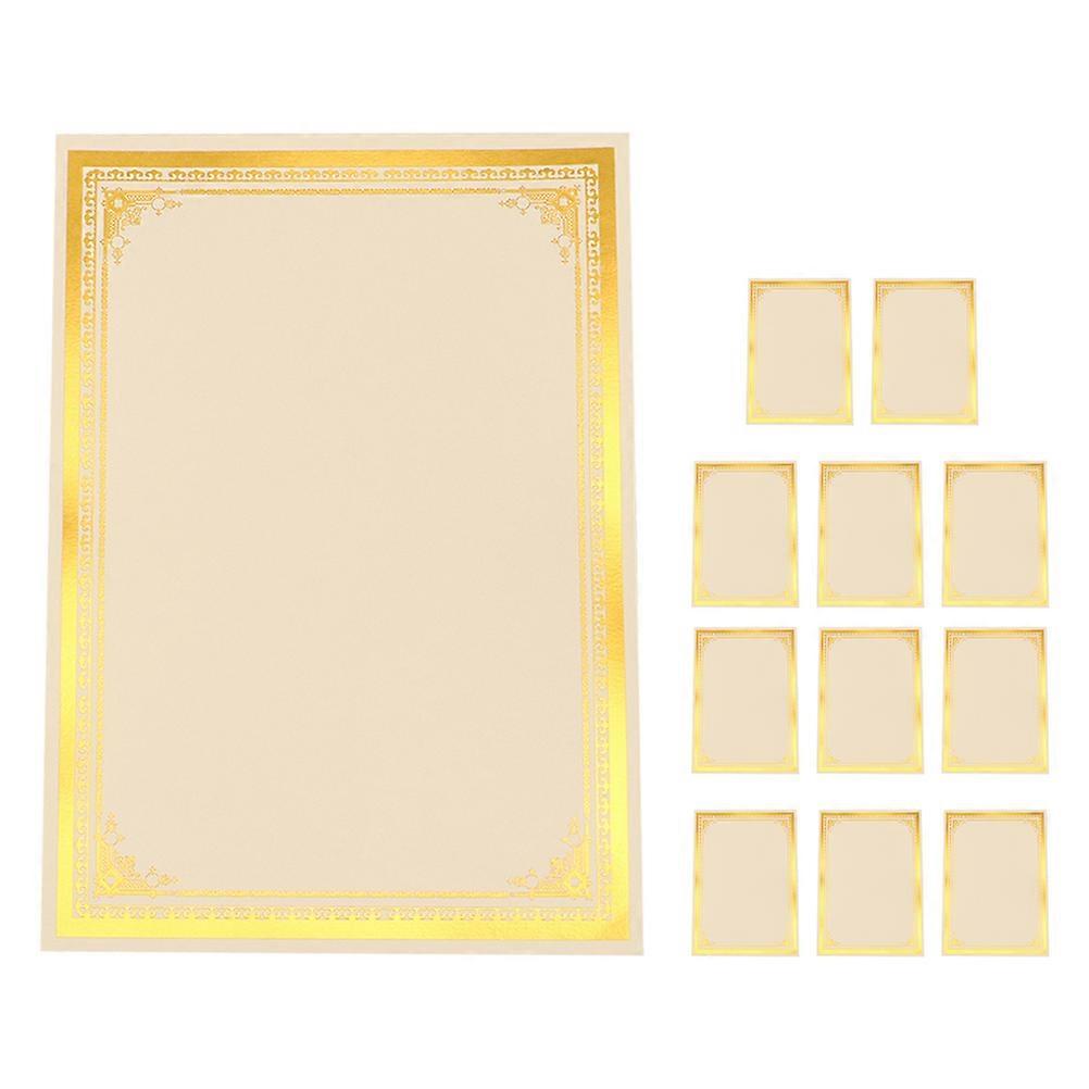 Writable Text Certificate Paper Smooth Edges Graduation Certificates 12 Sheets