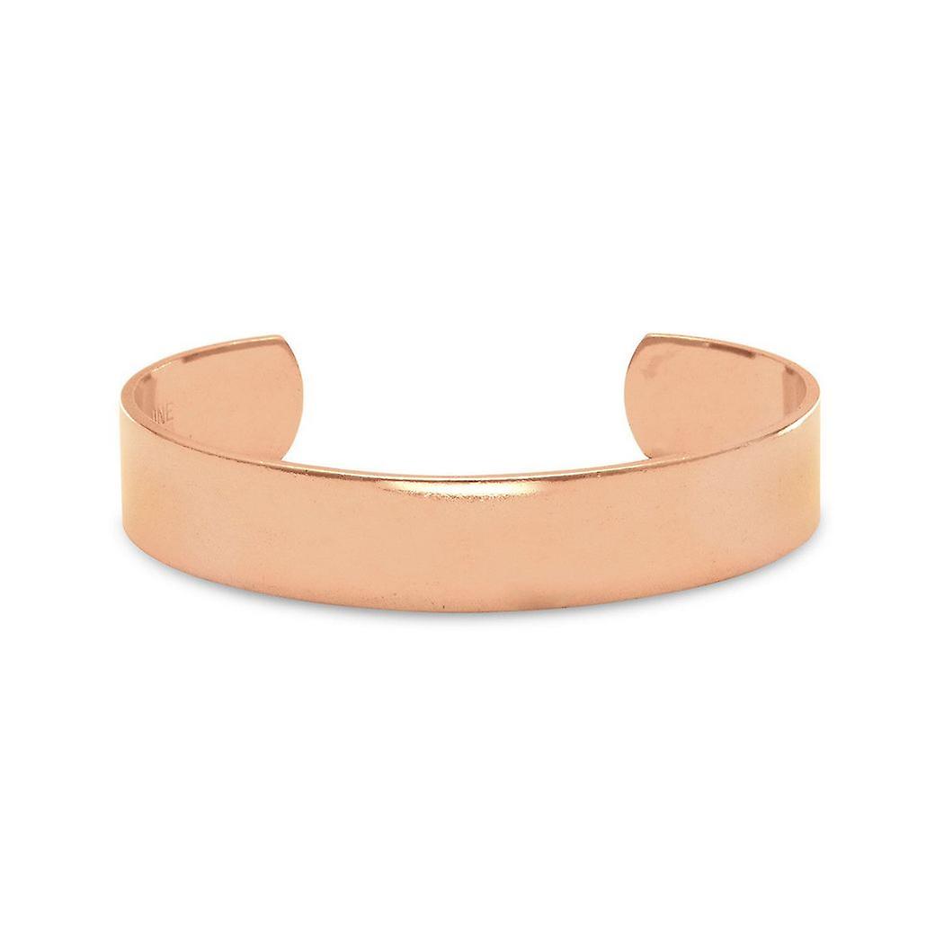 12.5mm Polished Solid Copper Cuff Bracelet-Cuff-Bracelet for Women