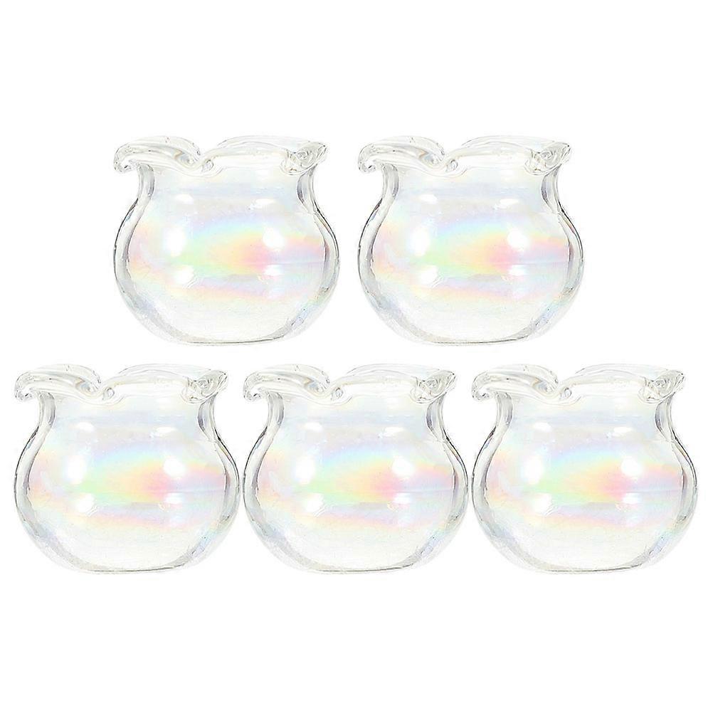 Diy Fish Tanks Glass Ornaments Storage Function For Craft Projects 2.5X2.5X2CM 5Pcs