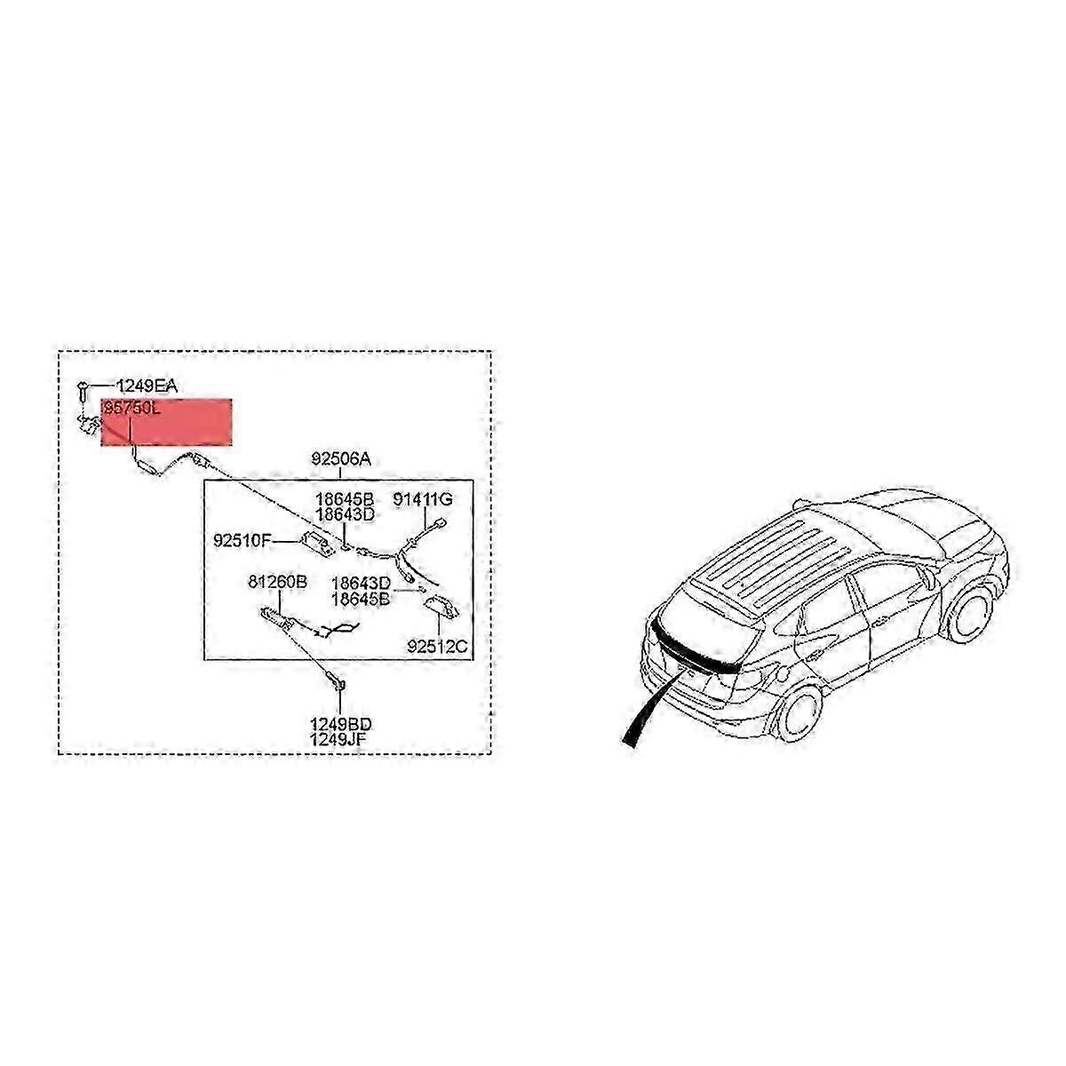 Car Rear View Camera 95760 1K501 95790-2S112 for Sorento IX35 IX20 Backup Park Assist Camera js
