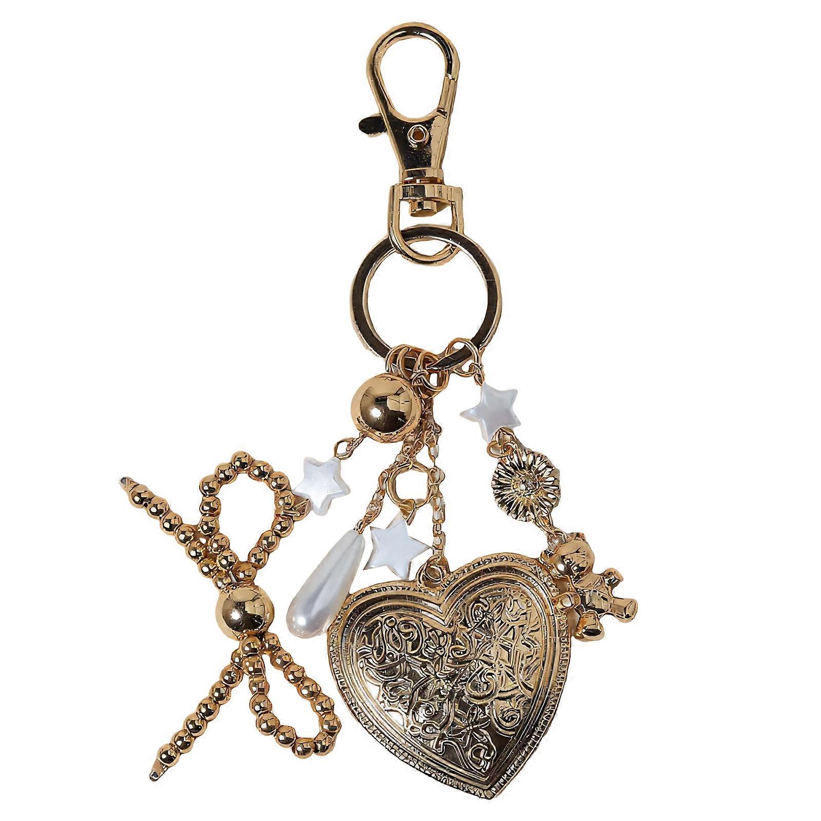 Stylish Charm Keychain Pendant Unique Design with Mixed Component Feature for Everyday Fashion Jewelry Lover