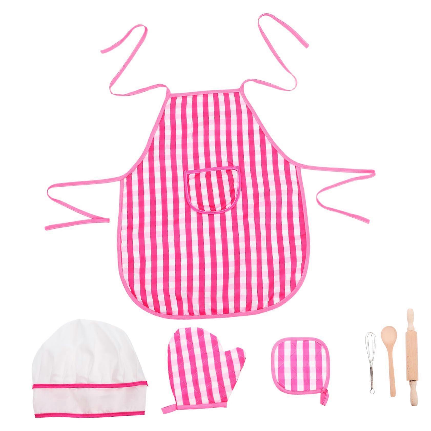 1 Set Cooking Set for Baking Set for Kitchen Set Aprons and Cooking Sets Used Cooking Clothes Baking Party Gifts for Baking Utensils for Wood Pink