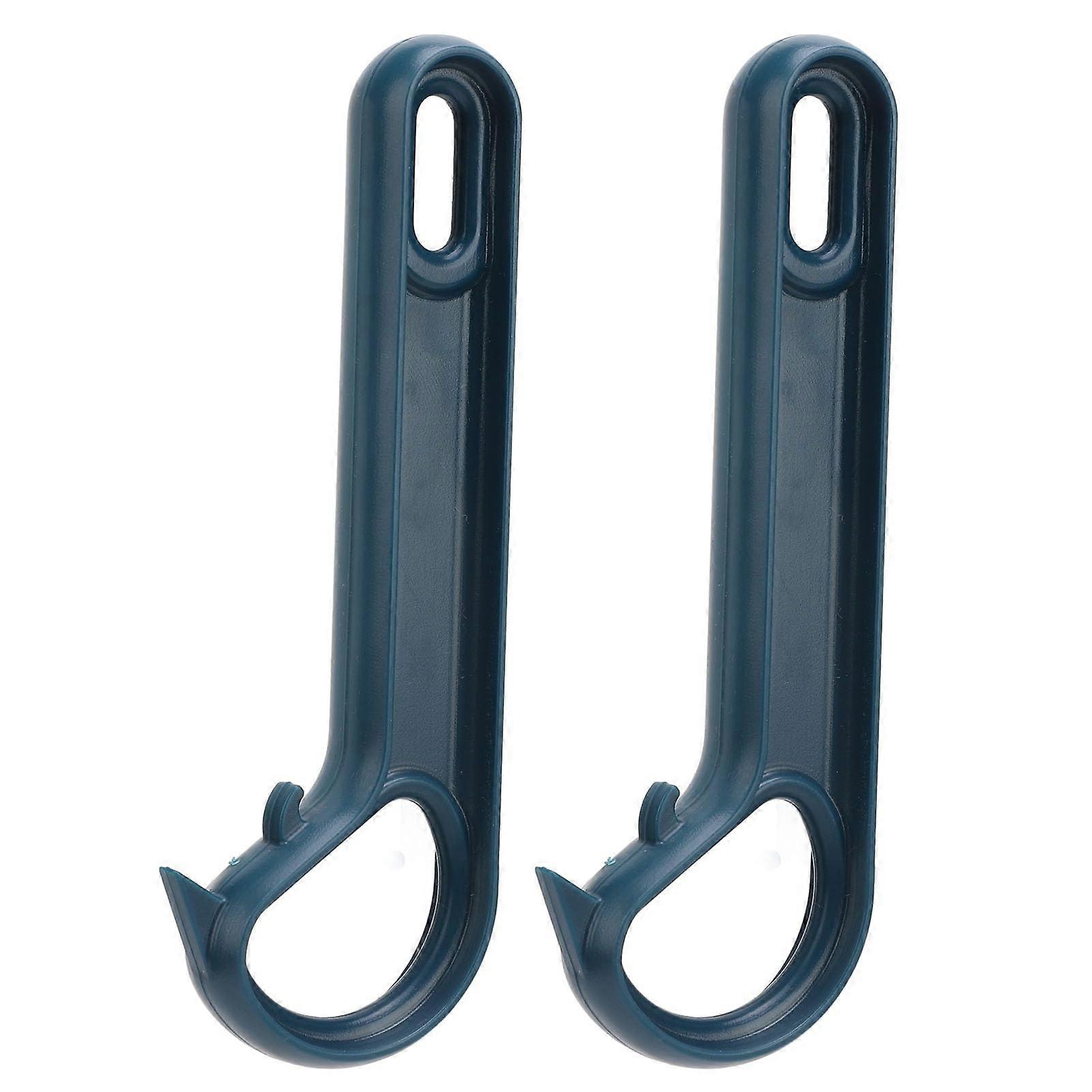 Can Opener for Pulling Rings, Manual Easy Grip Opener for Weak Hands, Gentle Design for Elderly, Blue Color