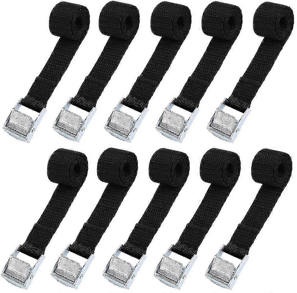 10pcs Lashing Strap Fixing Kit - Max Load 500kg - Motorcycle/car/bike Carrier - Black Edition 0724