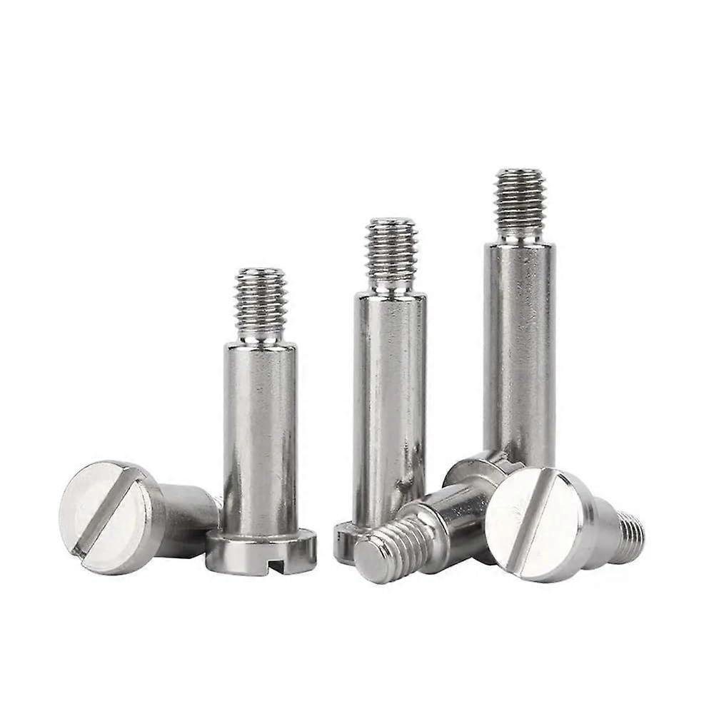 Metal Screws 2/5 Pieces M2 M3 M4 M5 M6 304 Stainless Steel Slotted Shoulder Step Screw (D8) M6 x2Pcs 4mm