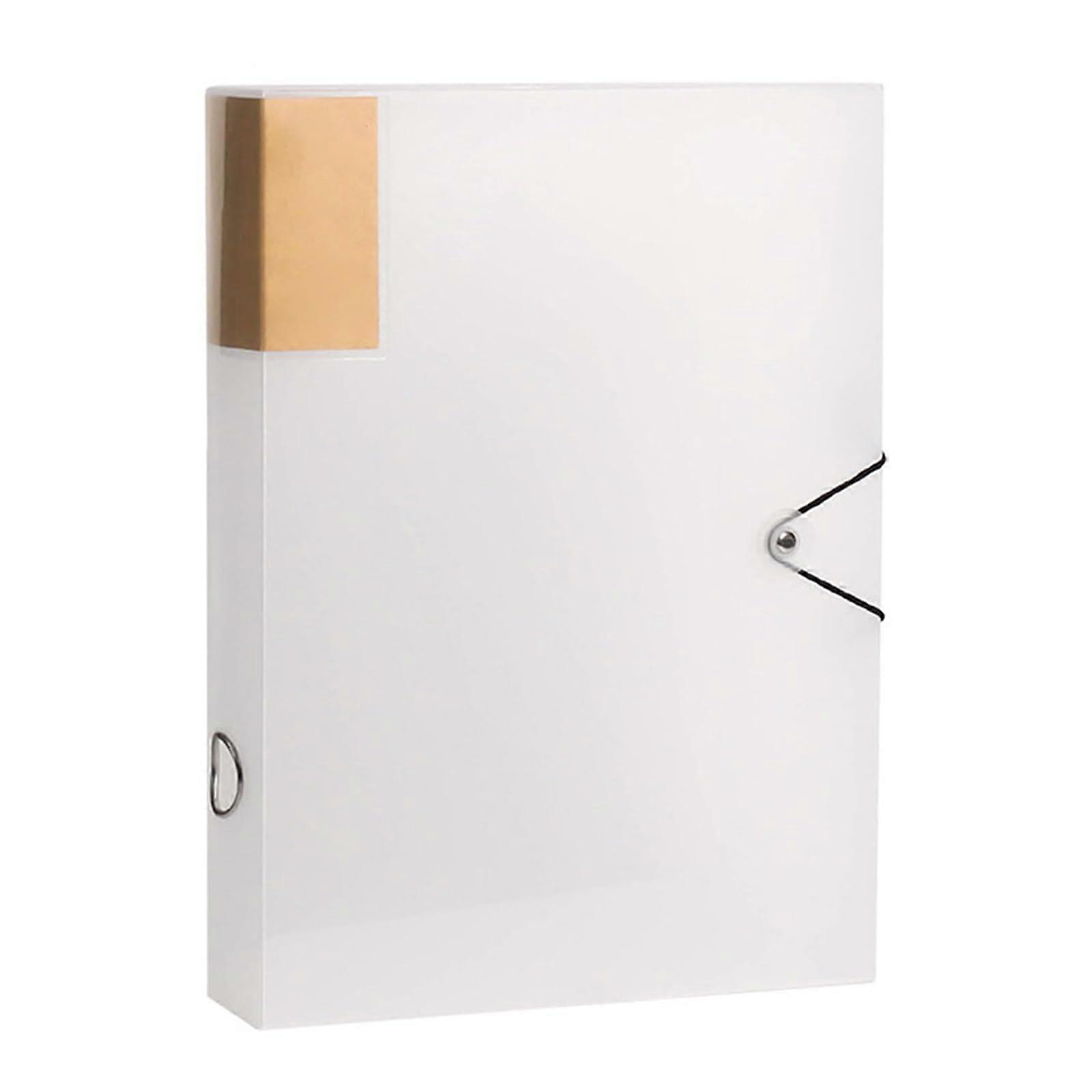 Letter-Format Storage Box, Plastic Archive Case with Lid, Office Document Organizer, Transparent File Storage Solution