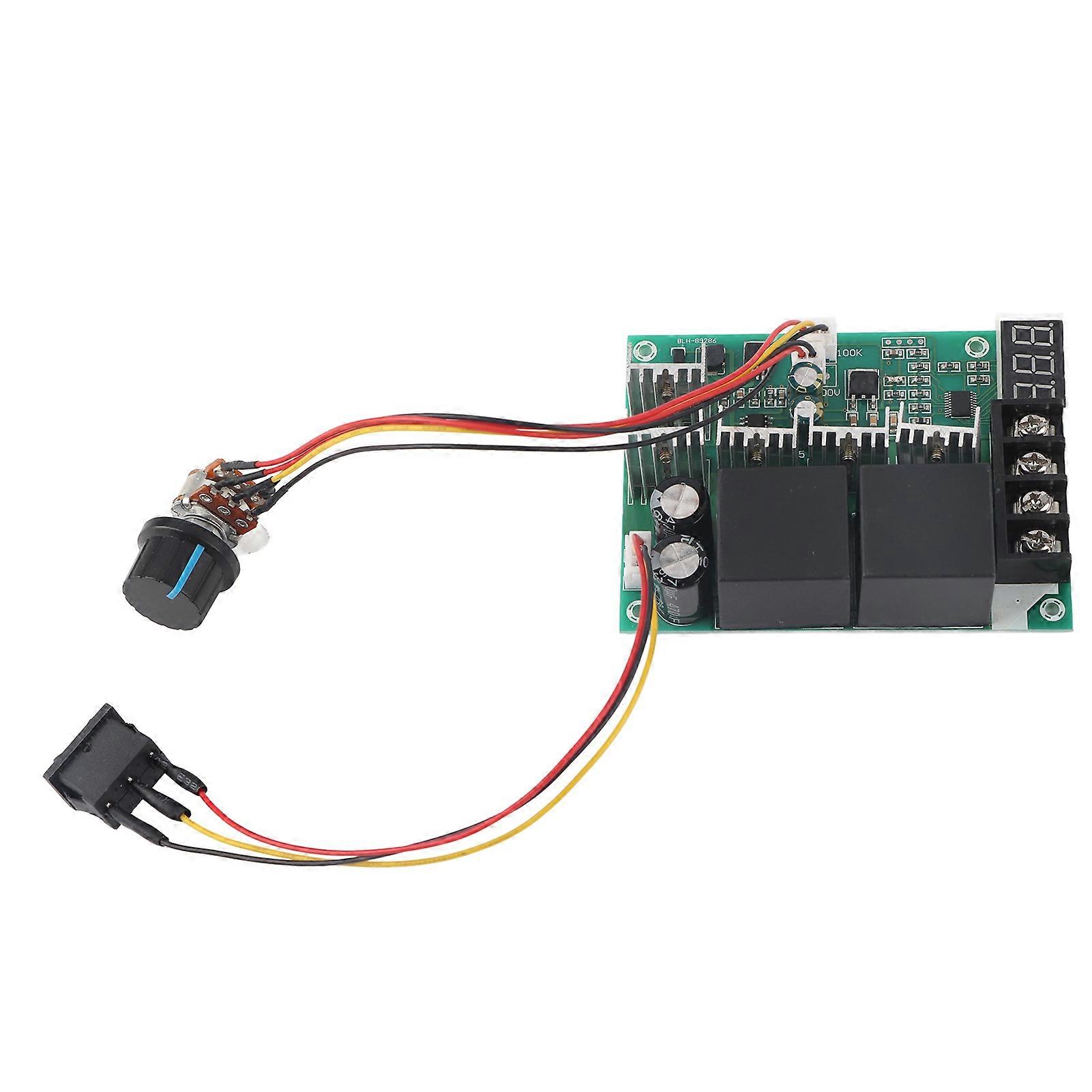 DC Brush Motor Speed Controller CW/CCW Switch with Adjustable Potentiometer 40Awithout Case