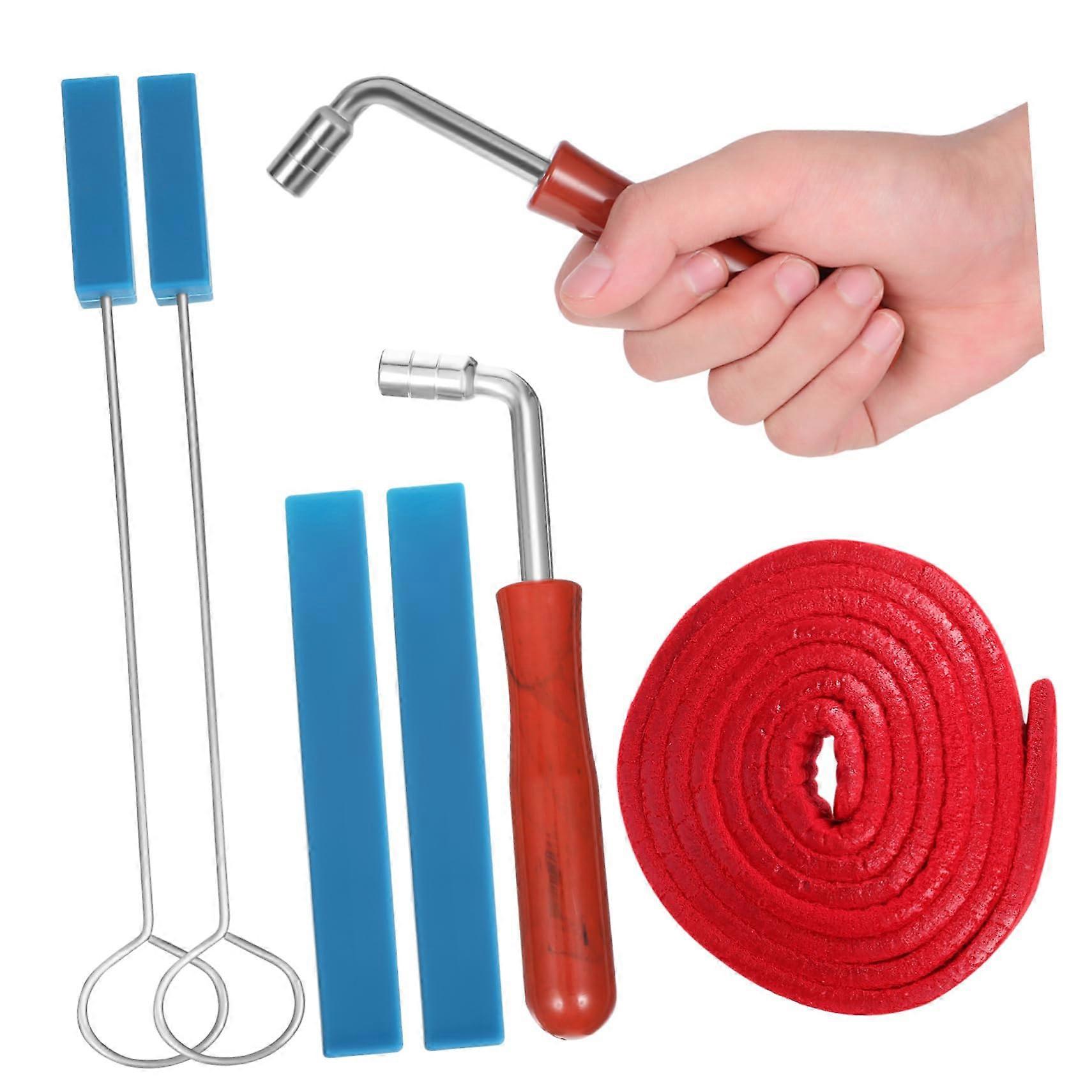 1 Set Piano Tuning Tool Kit, Complete Piano Tuning Toolkit with Tuning Hammer, Mute Blocks, and Rods for Precise Piano Tuning and Long Durability