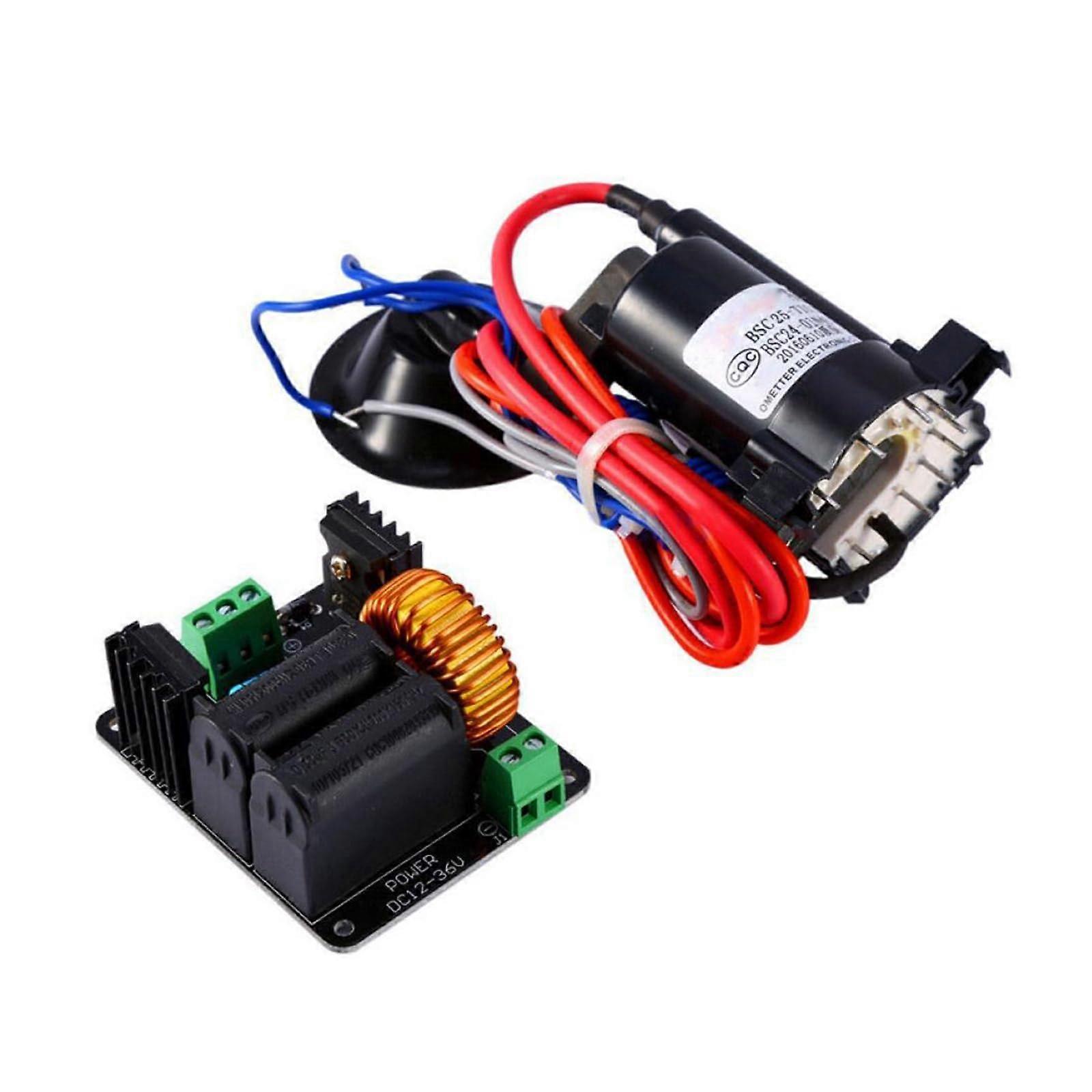 DC12V36V ZVS Coil Driver Board Reinforced Coils Flyback Driver Generator Heating Module with Ignition Coil