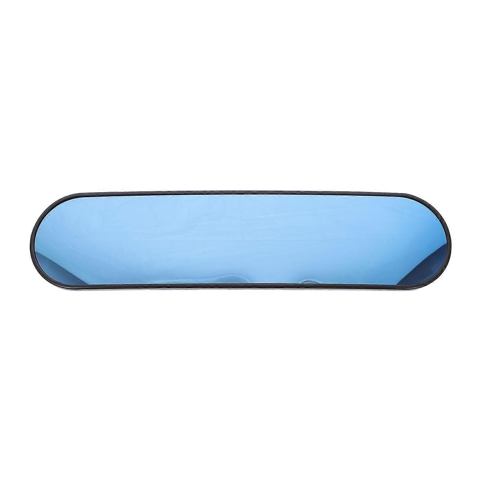 Car Rearview Mirror Anti Glare Clear View Driving Accessory 29.5X7.3cm Plastic Glass 1Pack