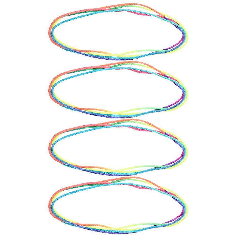 4pcs Interactive Hand Game Cats Cradle String Finger Playthings for Portable Brain Development and Family Fun Activities