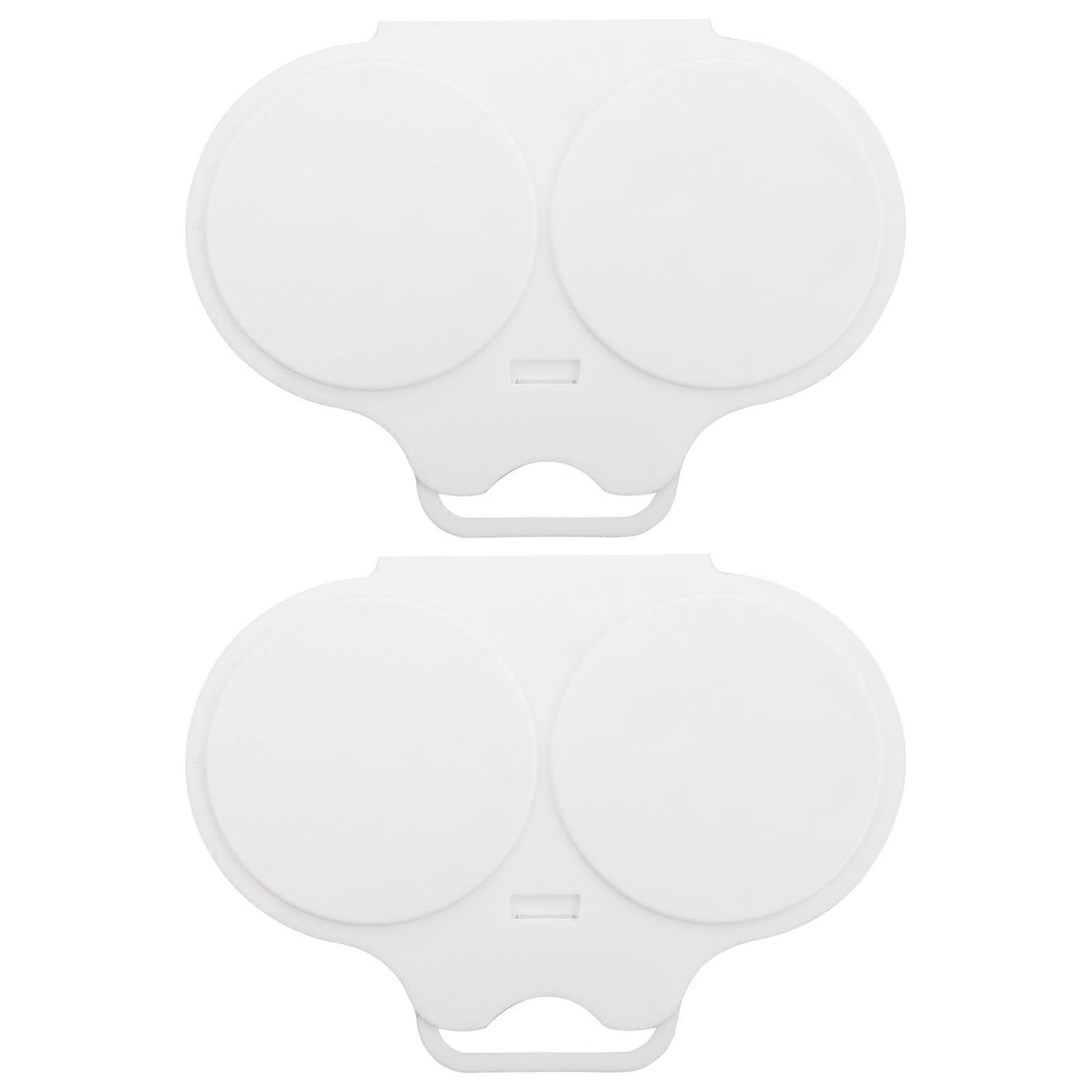 Microwave Egg Steamer Egg Poacher for Kitchen Use 1Pair White