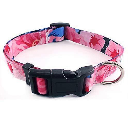 Dog Collar Adjustable Polyester For Small And Big Dogs Removable Necklace Loop 1 Piece Size S/G
