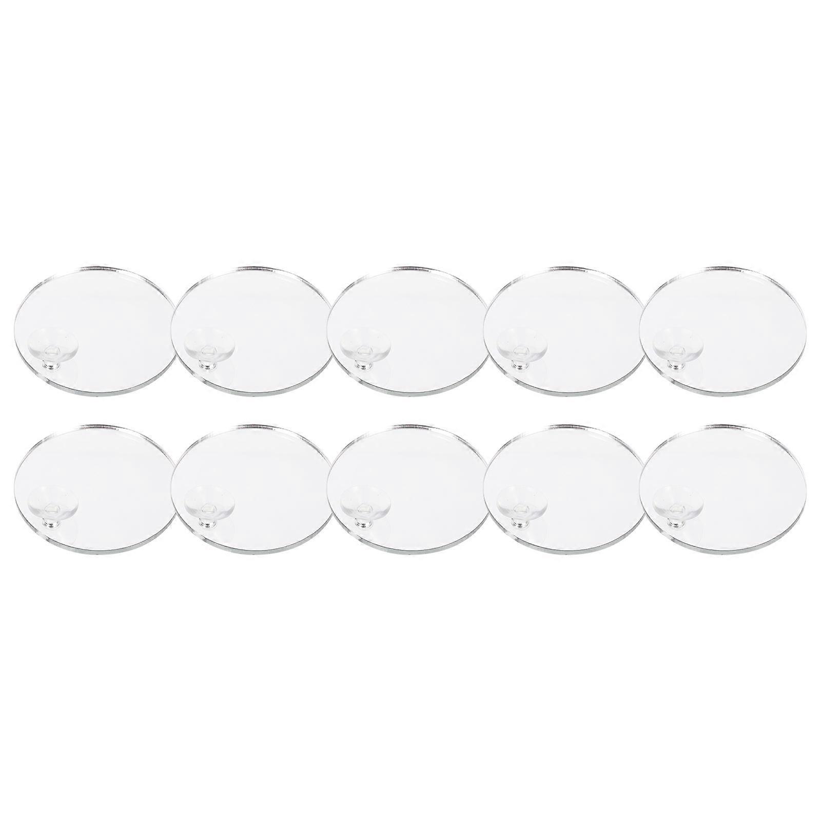 Betta Fish Mirror with Suction Cup Design for Tank Decoration and Training Acrylic 10 Pieces