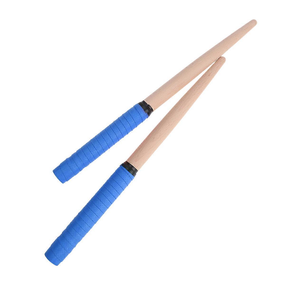 Percussion Stick Taiko Drumstick Blue 35x2cm Wood Lightweight Musical Instrument for Music Practice 1 Pair