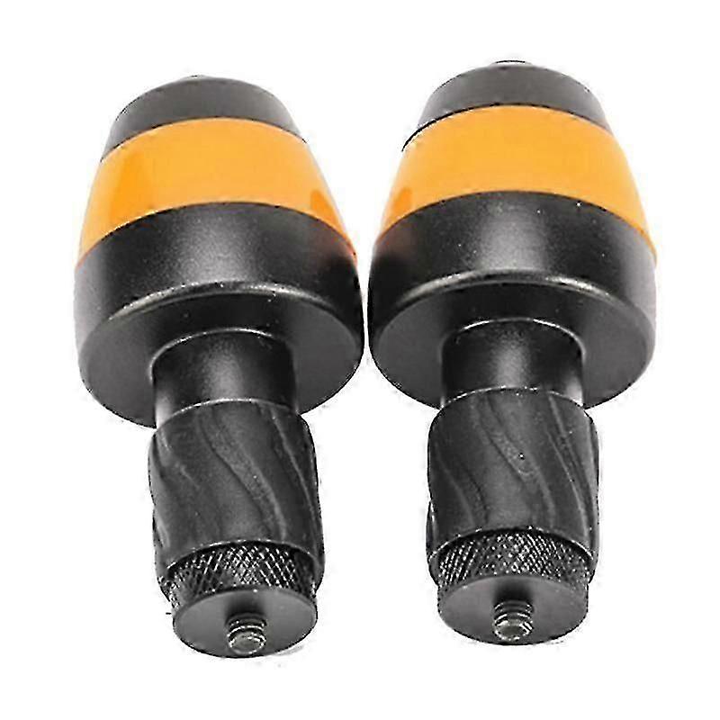 2Pcs sykkelhåndgrep endeplugger blinklys vanntett styrelampe sykkelstyre lys