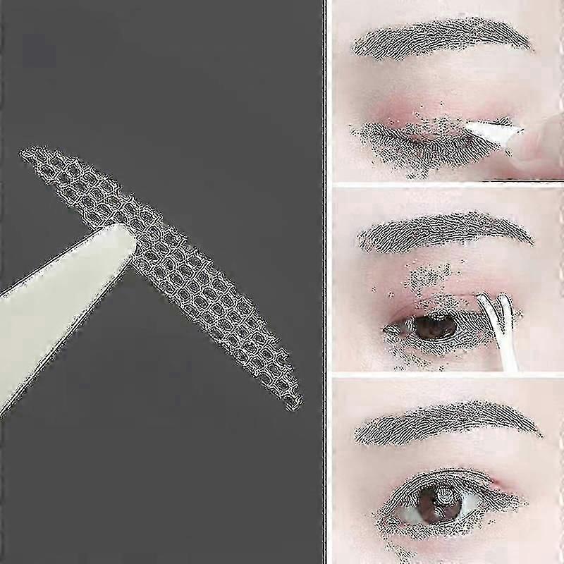 240pcsまぶたテープステッカー目に見えない二重折り目まぶたレースペーストクリアベージュストライプ自己粘着天然アイテープメイクアップツール