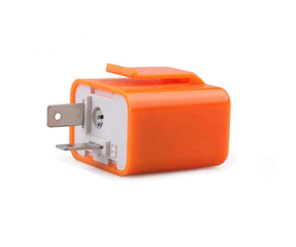2 pieces 12V 2pin motorcycle loadindependent LED flashing relay indicator lamp flasher relay