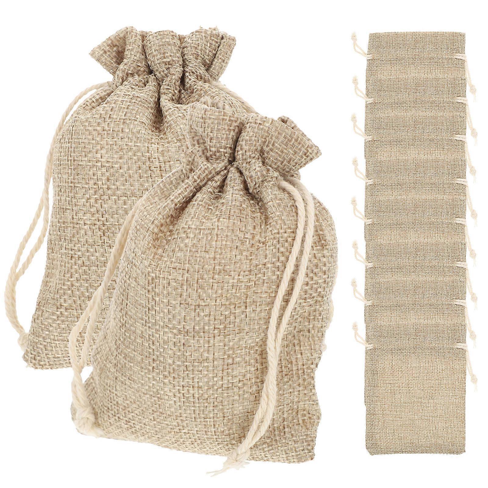 10pcs Durable Drawstring Jewelry Bags for Storage, Present, and Decoration – Versatile, Convenient, Stylish Pouches for Parties and Daily Use