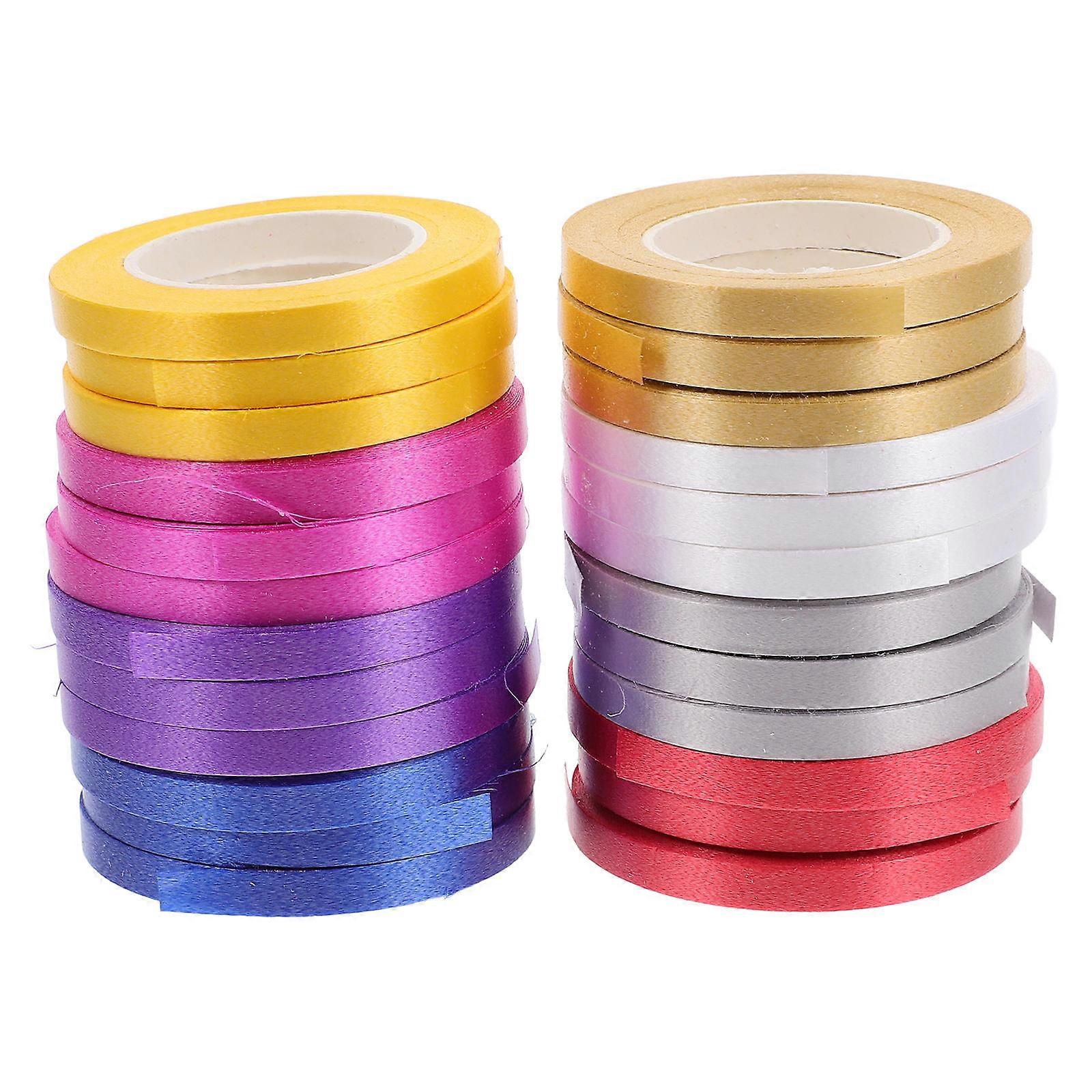 24 Rolls Curling Ribbons for Wrapping Balloons Floral Crafts Decorations DIY Wedding Bow Tie Rope for Birthday Graduation Party
