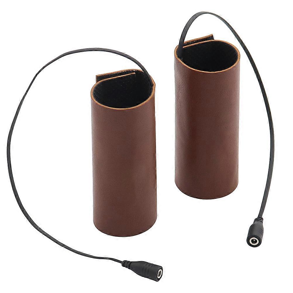 Heated Motorcycle Handlebar Covers Grip Warmers Usb Power Supply Timer Function 2Pack