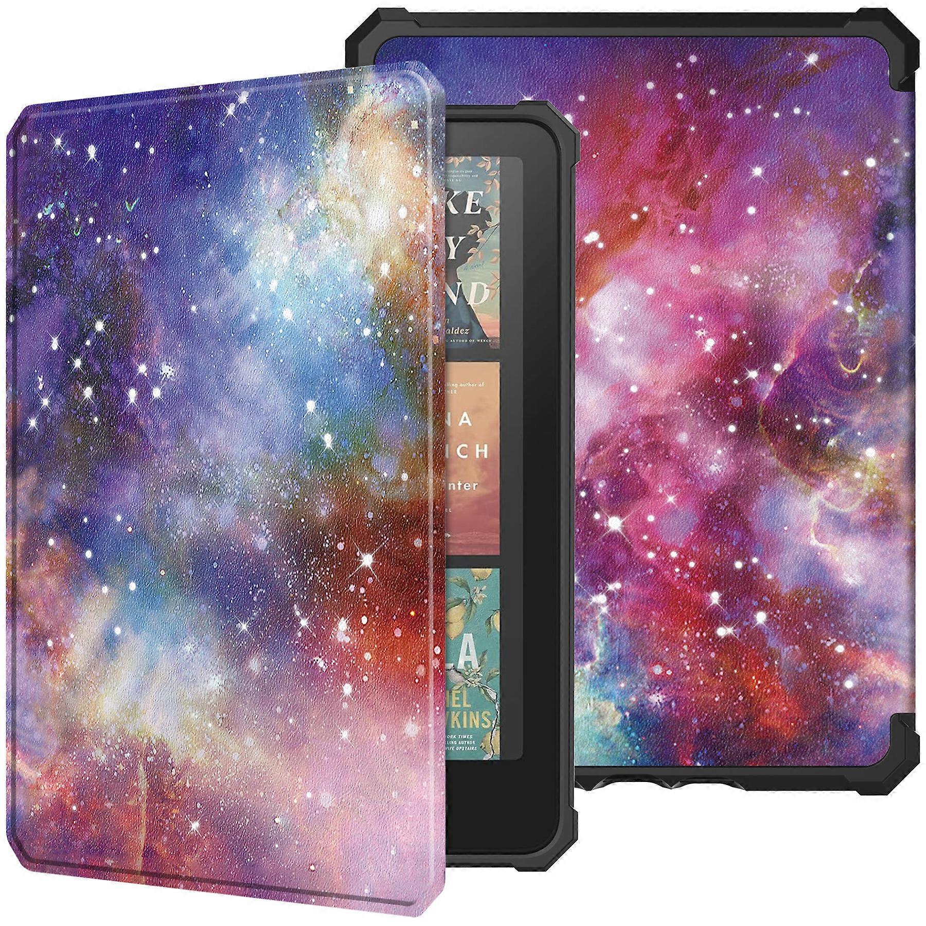 Για Amazon Kindle Colorsoft Kindle Paperwhite (2024) Case Pattern Print TPU+ PU E-Reader Cover Galaxy