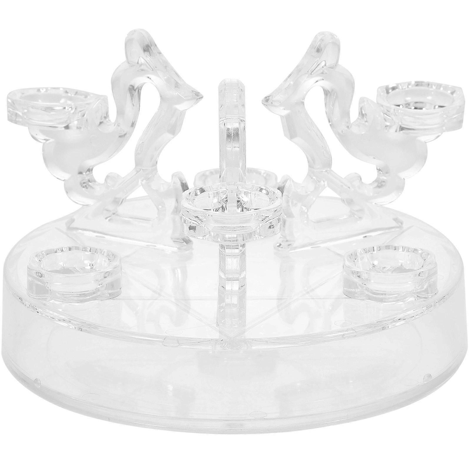 Premium Plastic Material Square Base Holder For Crystal Balls 15X15X9.6CM 1Pcs