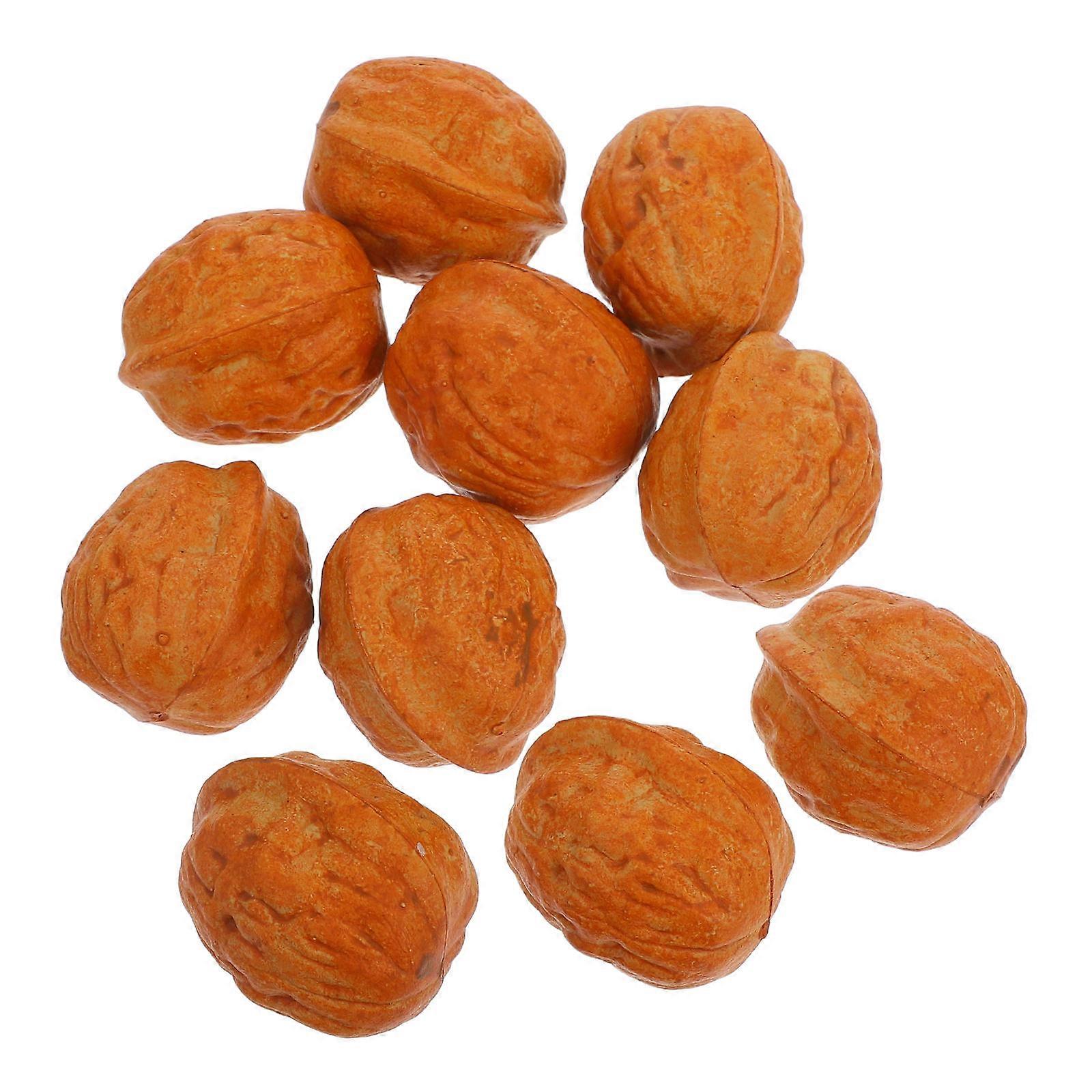 Lifelike Artificial Nuts Photography Prop For Food Photography 3.50X3.30X3.30CM Realistic Design 10Pcs