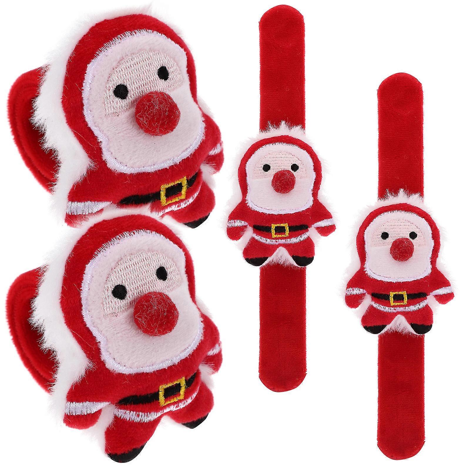 Cute Slap Bands For Children's Play Game Prize Chic Colors 4 Pcs