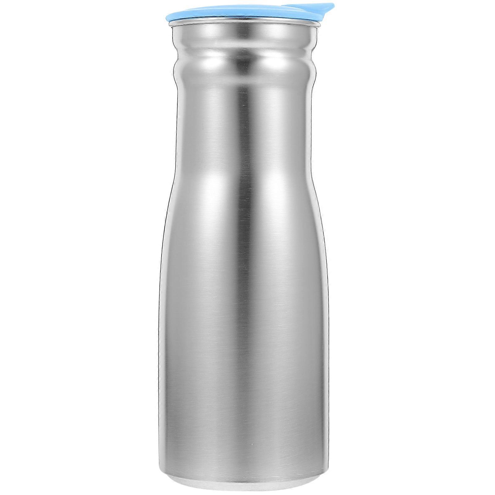 Stainless Steel Pitcher with Lid for Home Use Silver Color Wide Mouth for Easy Cleaning and Fruit Addition 1L Capacity