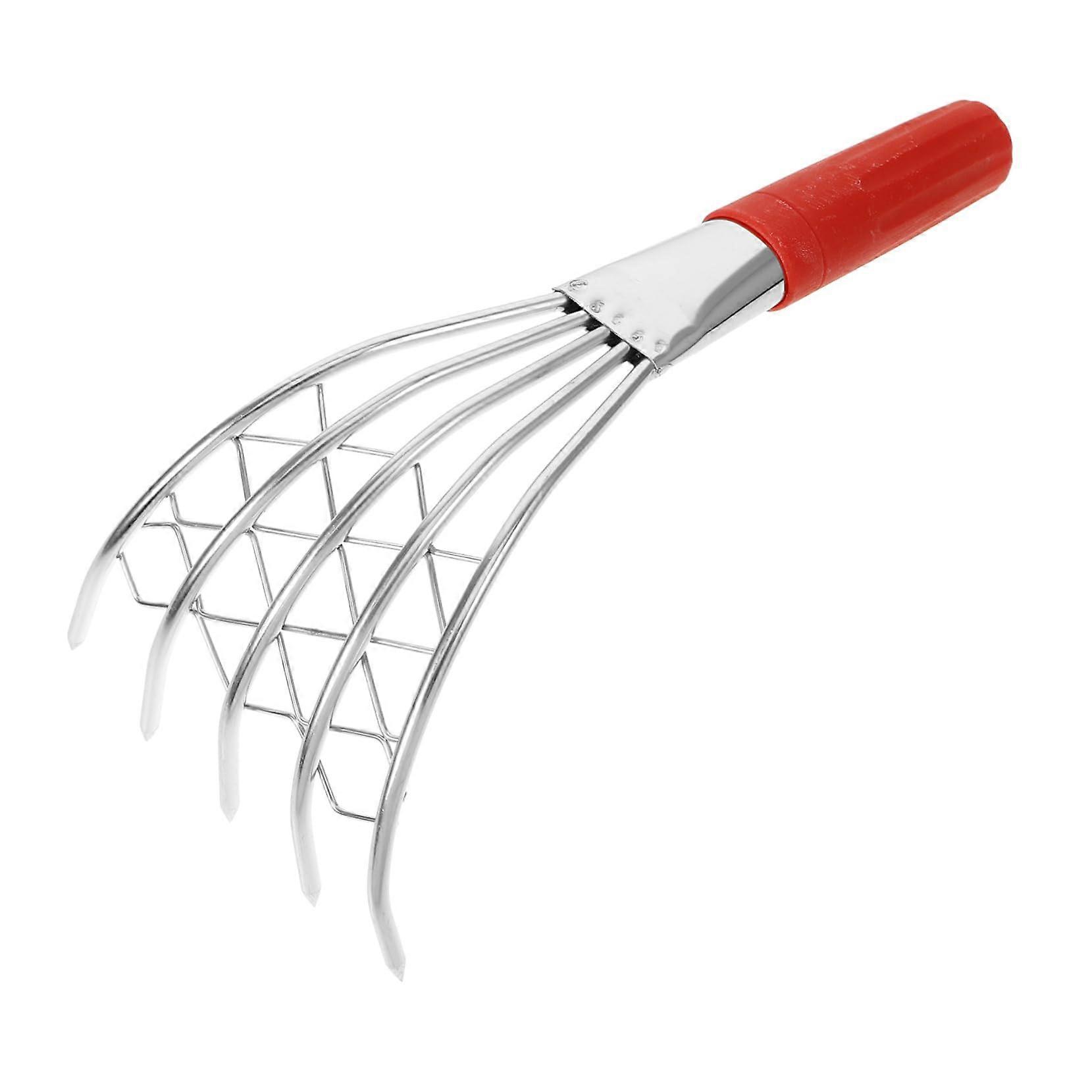 4 childfriendly clam rakes with teeth for beach, lightweight and comfortable.