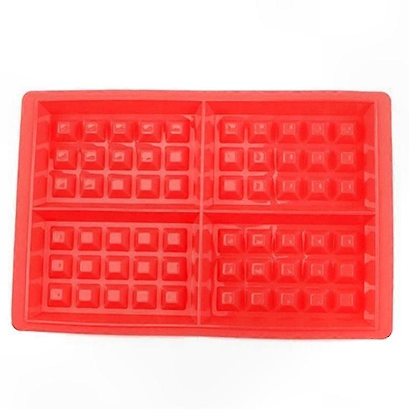Non-Stick Silicone Baking Mold for Waffles, Cakes, and Pancakes with 4 Cavities