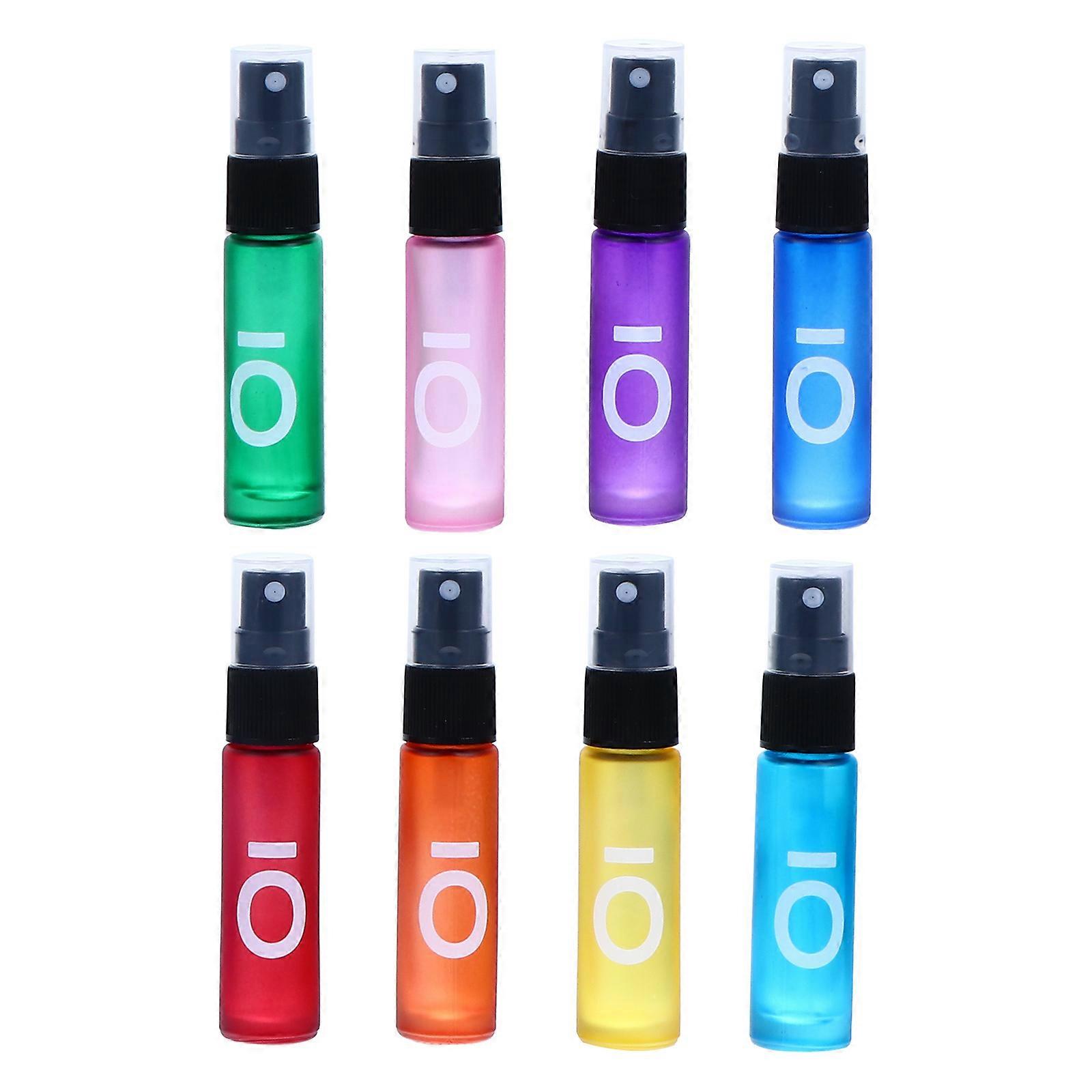 8pcs 10 ml Roll on Bottles Cosmetic Sample Vials Roller Glass Container