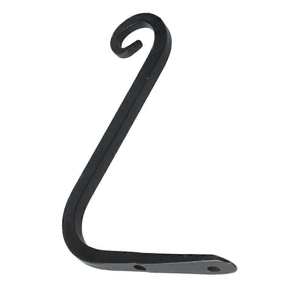 Black Hanging Lamp Bracket Wall Mount Pot Holder Multi Purpose Flowerpot Hook Rust Resistant for Outdoor Ceiling Deck Tree Installation