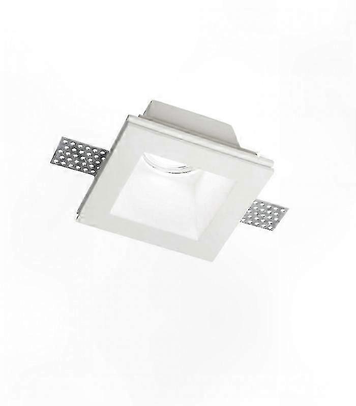 White Recessed Spotlight Samba with 1 Bulb, Height 22 cm
