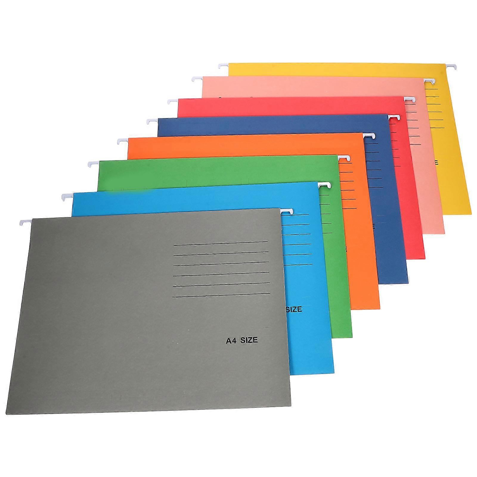 Hanging Organizer A4 File Holders 8Pcs Simple Design Document Storage for Office and Travel