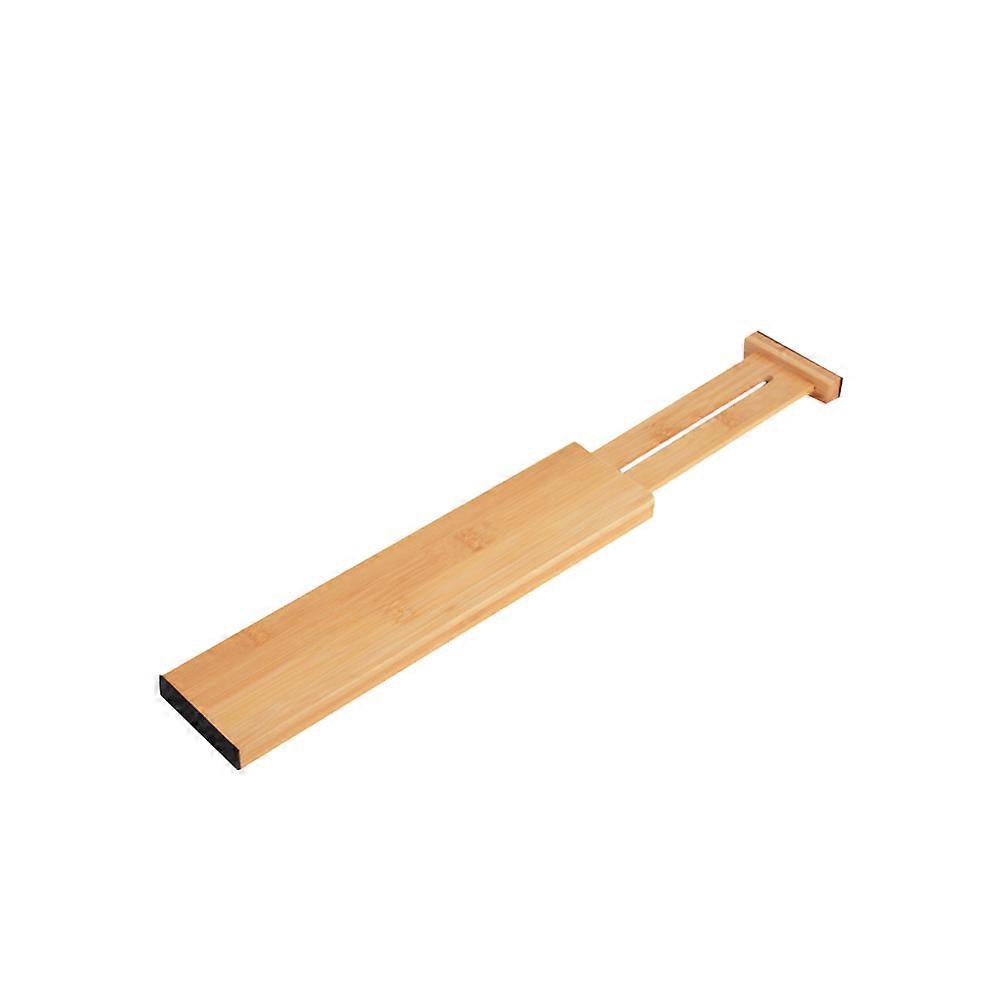 Bamboo Drawer Separator Plate Adjustable Design For Sustainable Home Organization 43.5x6.5x2cm 1Set