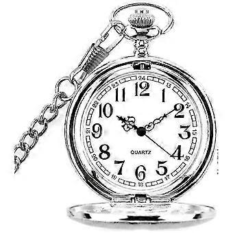 Taschenuhr im Vintage-Stil mit kurzer Kette für Damen und Herren