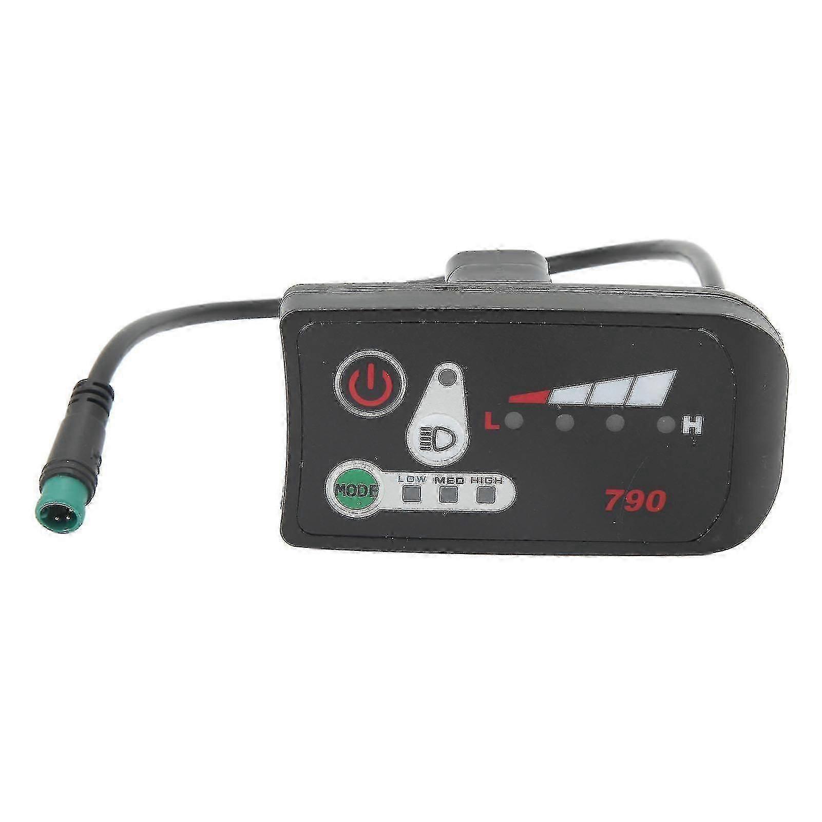 5p Male Plug Waterproof LCD Power Display Panel for 22.2mm Electric Bike Handlebars